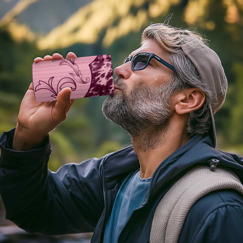 Cowboys Wild West 4 in 1 Can Cooler Tumbler Pink Cow Prints - Wonder Print Shop