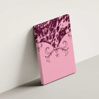 Cowboys Wild West Canvas Wall Art Pink Cow Prints - Wonder Print Shop