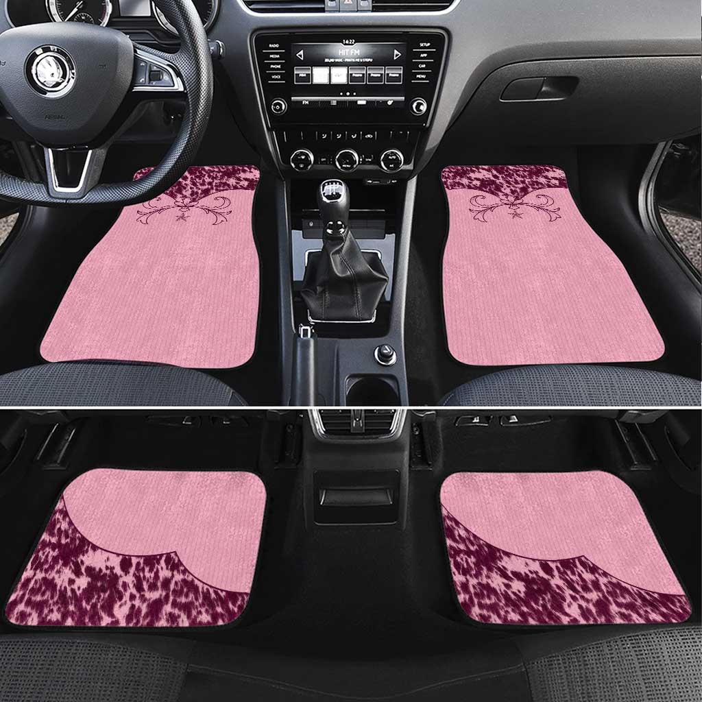 Cowboys Wild West Car Mats Pink Cow Prints - Wonder Print Shop