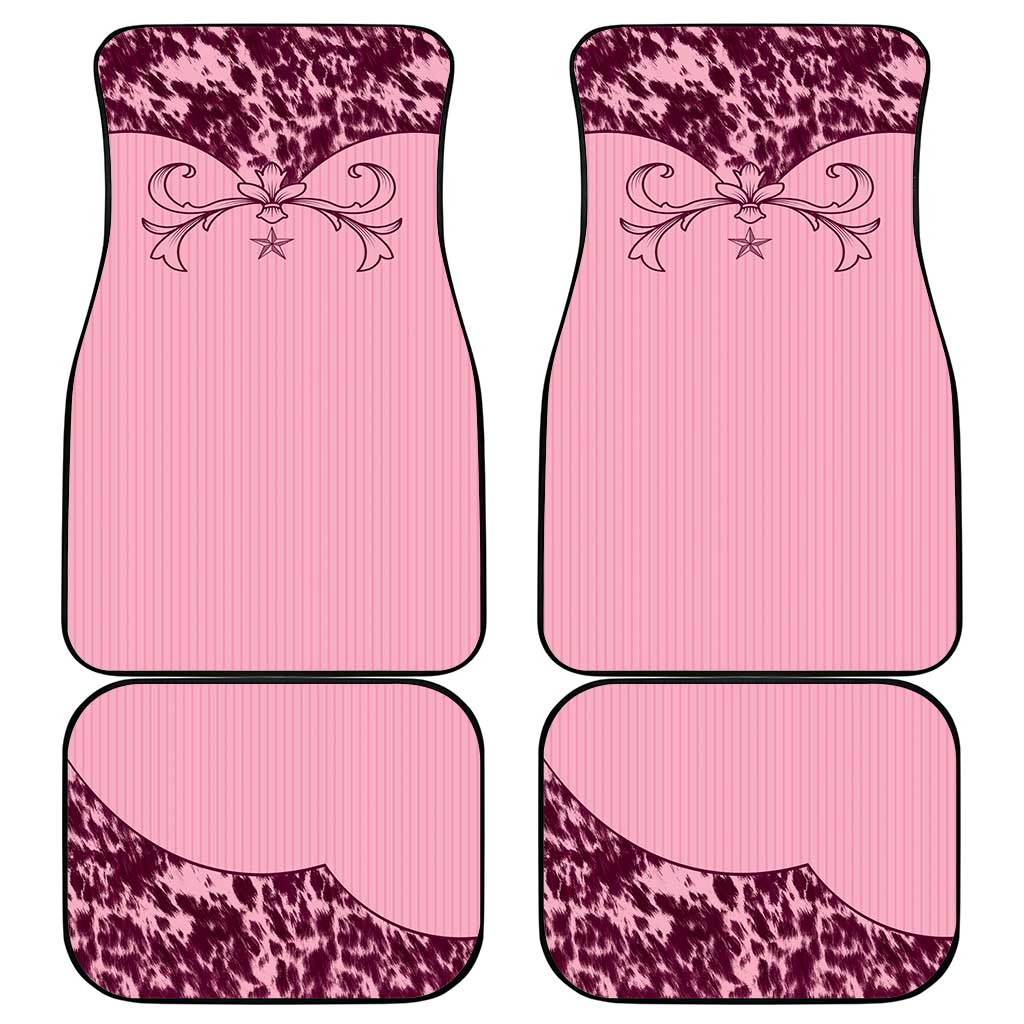 Cowboys Wild West Car Mats Pink Cow Prints - Wonder Print Shop