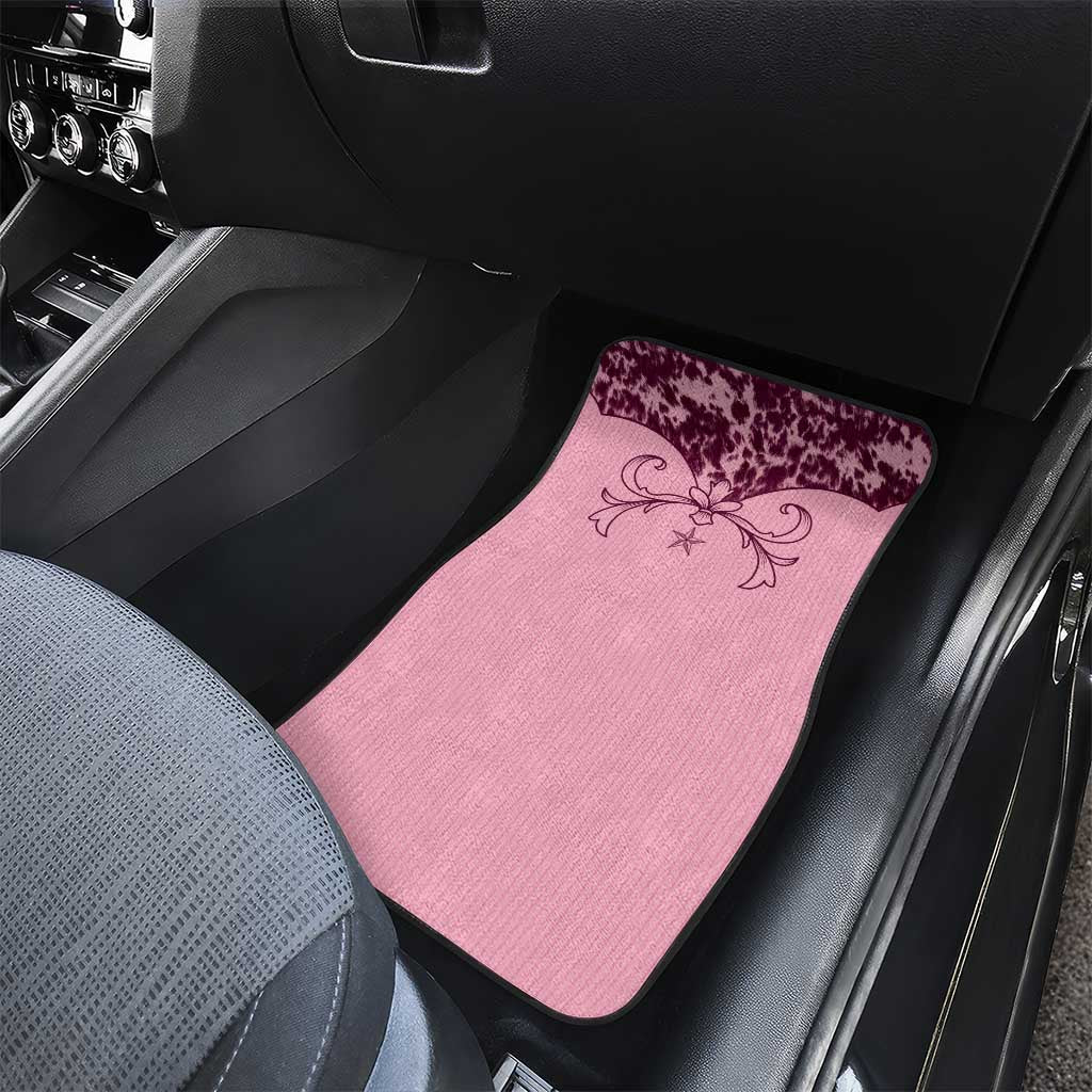 Cowboys Wild West Car Mats Pink Cow Prints - Wonder Print Shop