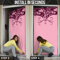 Cowboys Wild West Door Cover Pink Cow Prints - Wonder Print Shop