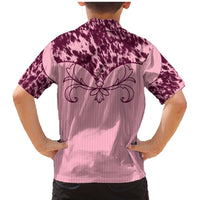 Cowboys Wild West Family Matching Mermaid Dress and Hawaiian Shirt Pink Cow Prints - Wonder Print Shop