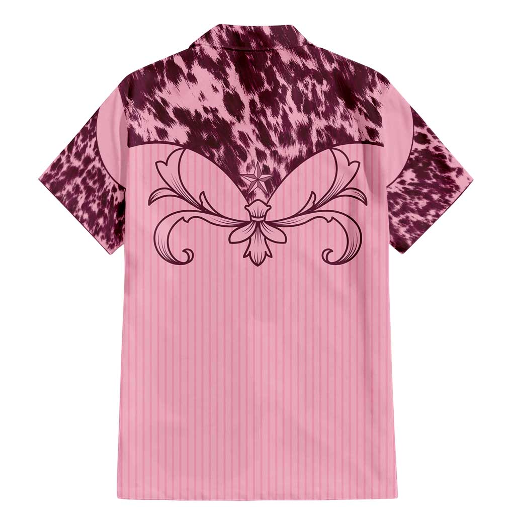 Cowboys Wild West Family Matching Mermaid Dress and Hawaiian Shirt Pink Cow Prints - Wonder Print Shop