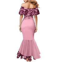 Cowboys Wild West Family Matching Mermaid Dress and Hawaiian Shirt Pink Cow Prints - Wonder Print Shop