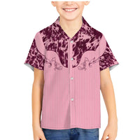 Cowboys Wild West Family Matching Mermaid Dress and Hawaiian Shirt Pink Cow Prints - Wonder Print Shop