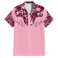 Cowboys Wild West Family Matching Puletasi and Hawaiian Shirt Pink Cow Prints - Wonder Print Shop