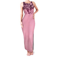 Cowboys Wild West Family Matching Tank Maxi Dress and Hawaiian Shirt Pink Cow Prints - Wonder Print Shop