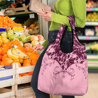 Cowboys Wild West Grocery Bag Pink Cow Prints - Wonder Print Shop