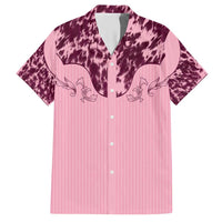 Cowboys Wild West Hawaiian Shirt Pink Cow Prints - Wonder Print Shop