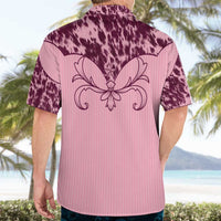 Cowboys Wild West Hawaiian Shirt Pink Cow Prints - Wonder Print Shop