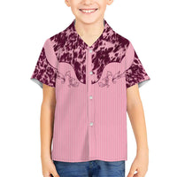 Cowboys Wild West Hawaiian Shirt Pink Cow Prints - Wonder Print Shop