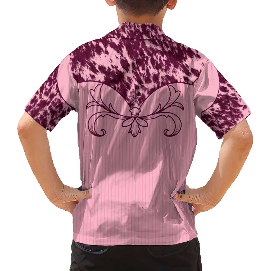 Cowboys Wild West Hawaiian Shirt Pink Cow Prints - Wonder Print Shop
