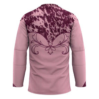 Cowboys Wild West Hockey Jersey Pink Cow Prints - Wonder Print Shop