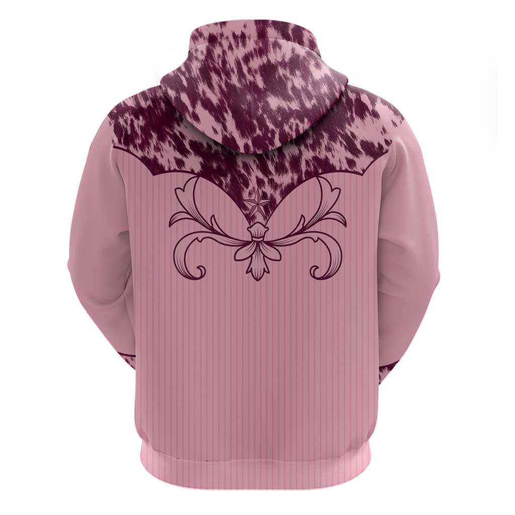 Cowboys Wild West Hoodie Pink Cow Prints - Wonder Print Shop