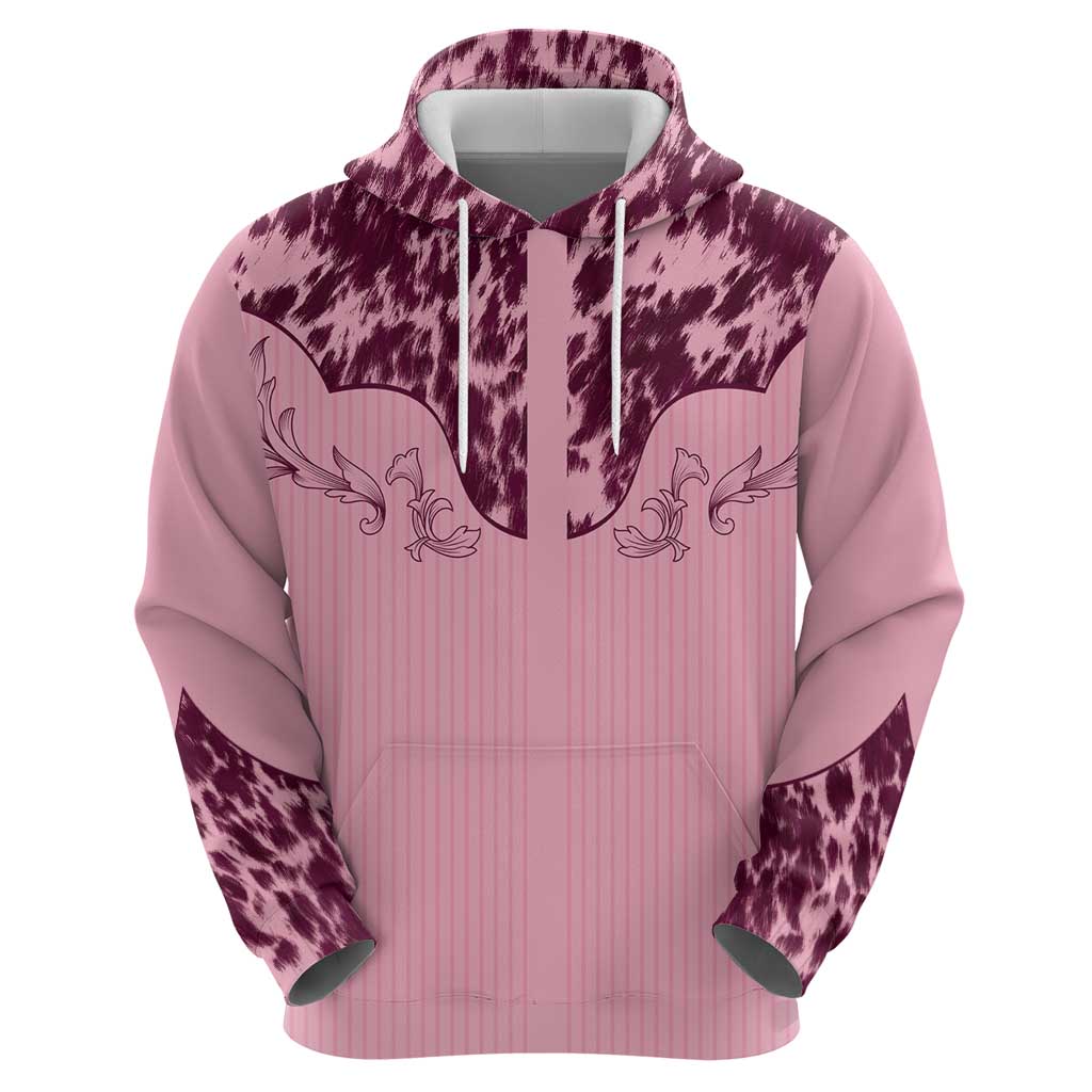 Cowboys Wild West Hoodie Pink Cow Prints - Wonder Print Shop