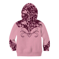 Cowboys Wild West Kid Hoodie Pink Cow Prints - Wonder Print Shop