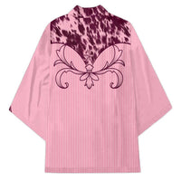 Cowboys Wild West Kimono Pink Cow Prints - Wonder Print Shop