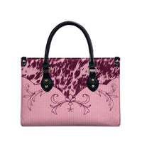 Cowboys Wild West Leather Bag Pink Cow Prints - Wonder Print Shop