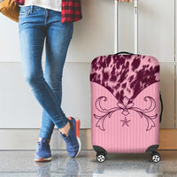 Cowboys Wild West Luggage Cover Pink Cow Prints - Wonder Print Shop