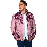 Cowboys Wild West Padded Jacket Pink Cow Prints - Wonder Print Shop