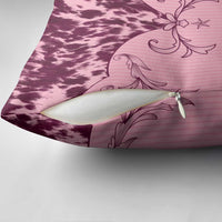 Cowboys Wild West Pillow Cover Pink Cow Prints - Wonder Print Shop
