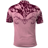 Cowboys Wild West Polo Shirt Pink Cow Prints - Wonder Print Shop