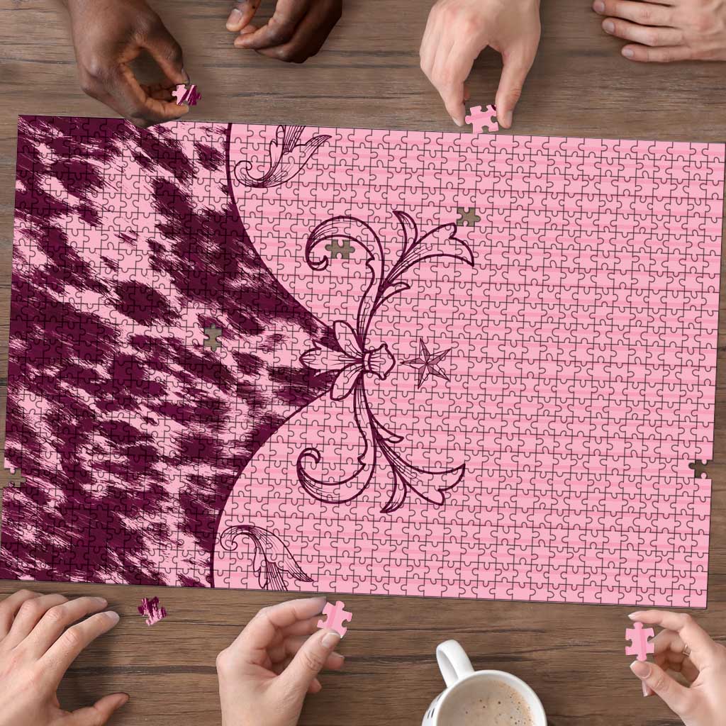 Cowboys Wild West Puzzle Pink Cow Prints - Wonder Print Shop