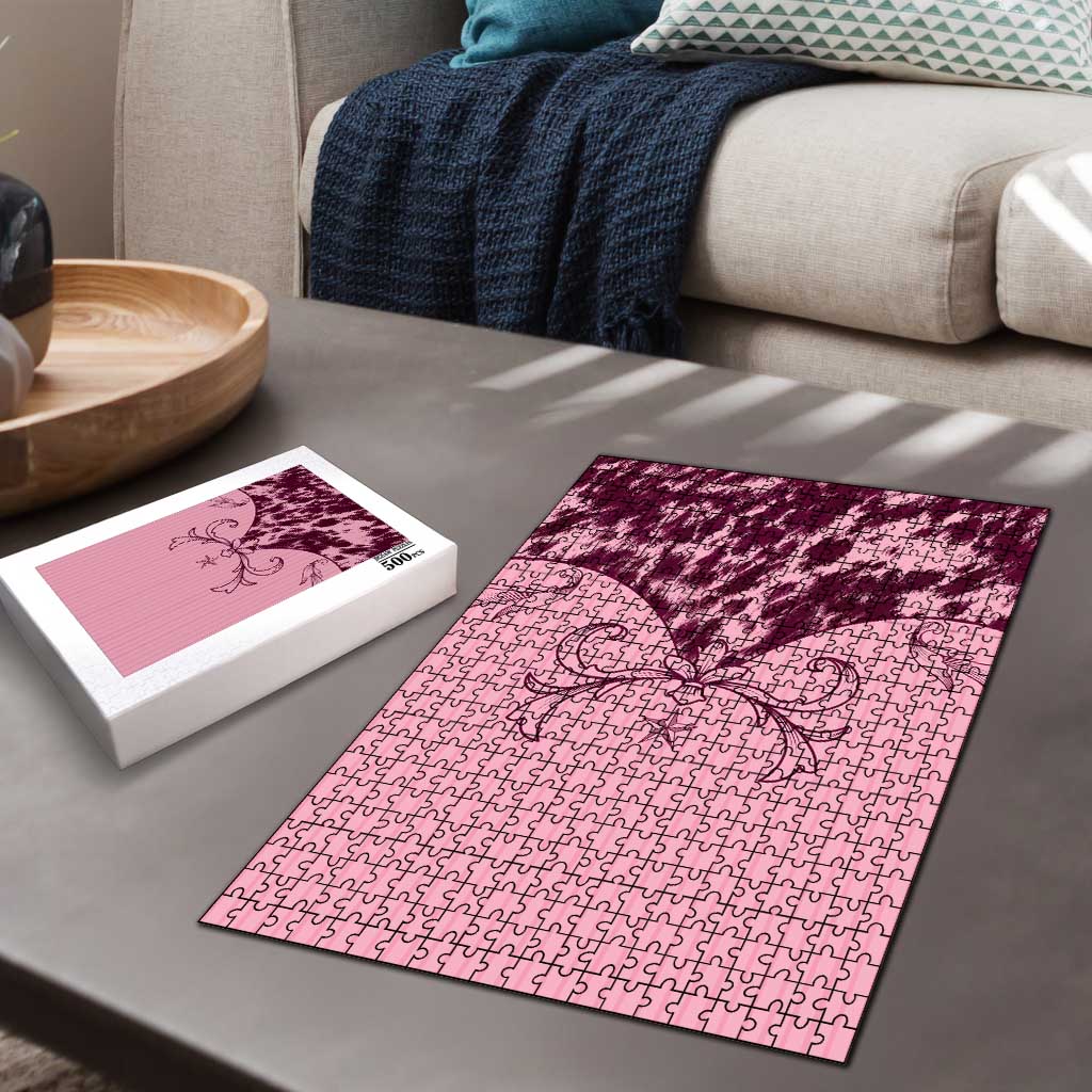 Cowboys Wild West Puzzle Pink Cow Prints - Wonder Print Shop