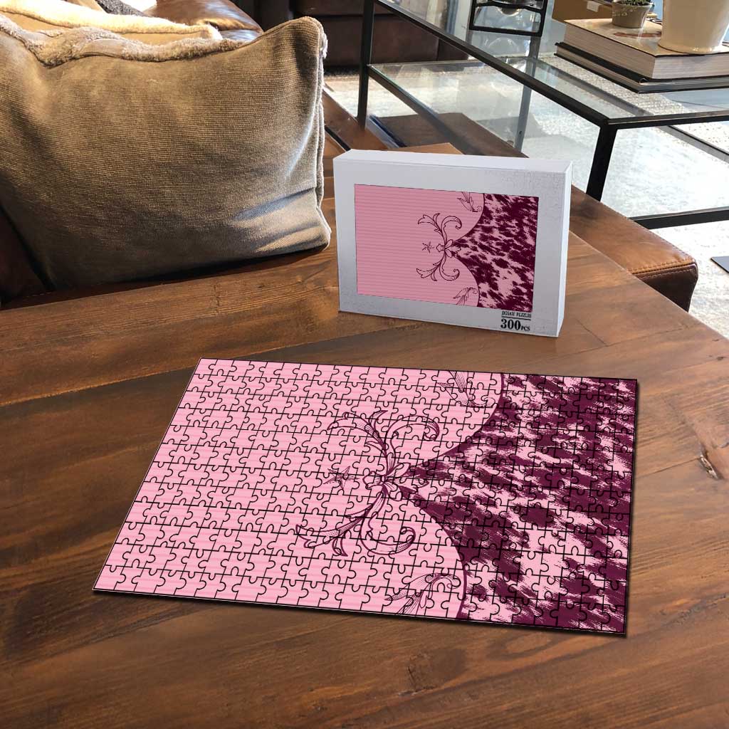 Cowboys Wild West Puzzle Pink Cow Prints - Wonder Print Shop
