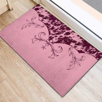 Cowboys Wild West Rubber Doormat Pink Cow Prints - Wonder Print Shop