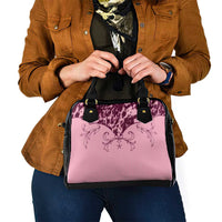Cowboys Wild West Shoulder Handbag Pink Cow Prints - Wonder Print Shop