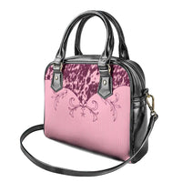 Cowboys Wild West Shoulder Handbag Pink Cow Prints - Wonder Print Shop