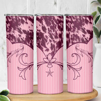 Cowboys Wild West Skinny Tumbler Pink Cow Prints - Wonder Print Shop