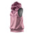 Cowboys Wild West Sleeveless Hoodie Pink Cow Prints - Wonder Print Shop