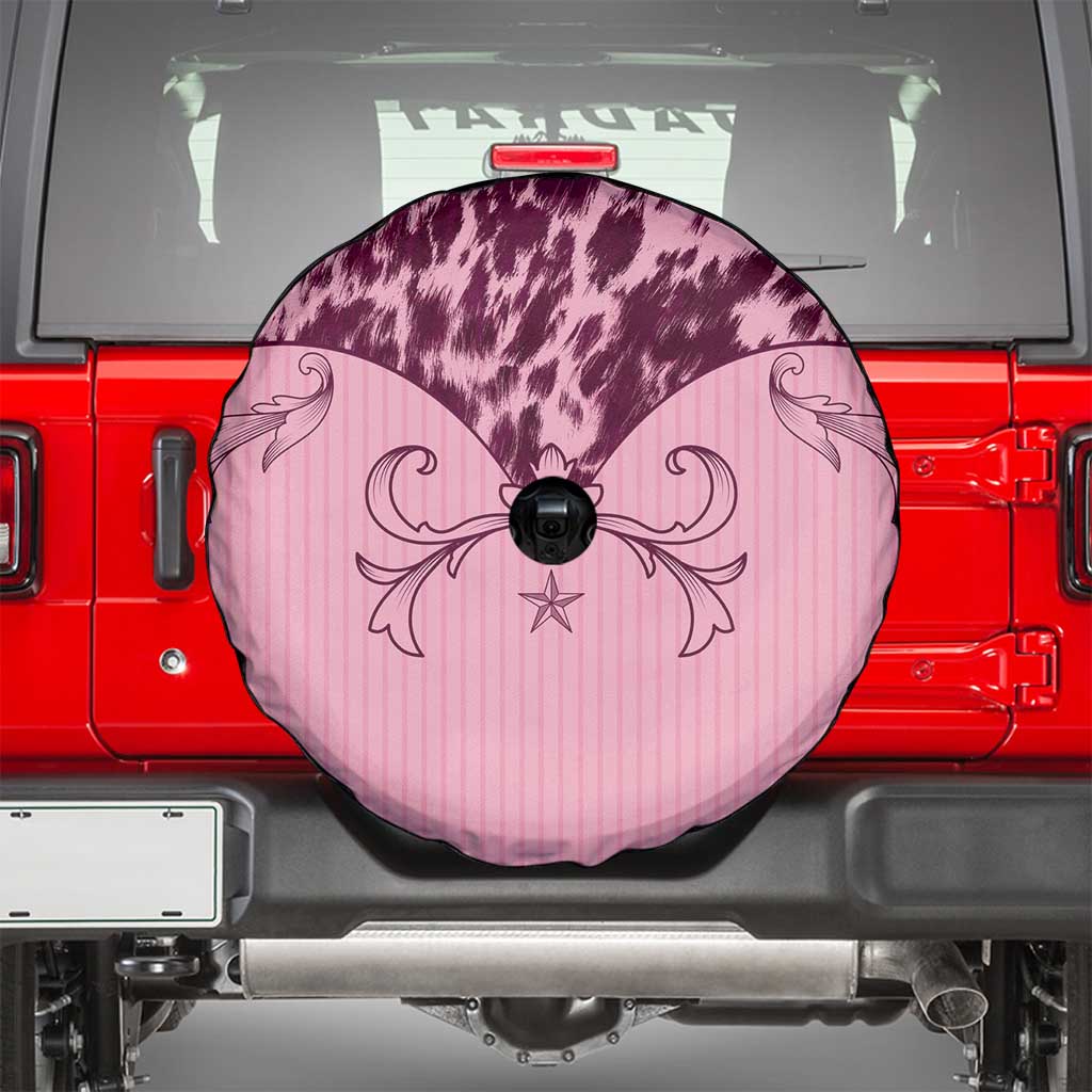 Cowboys Wild West Spare Tire Cover Pink Cow Prints - Wonder Print Shop