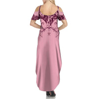 Cowboys Wild West Summer Maxi Dress Pink Cow Prints - Wonder Print Shop