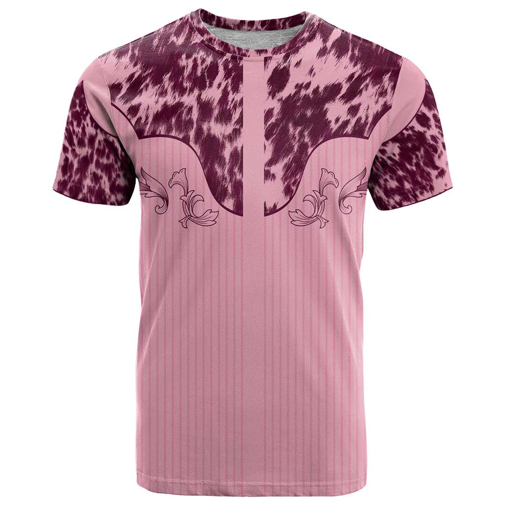 Cowboys Wild West T Shirt Pink Cow Prints - Wonder Print Shop