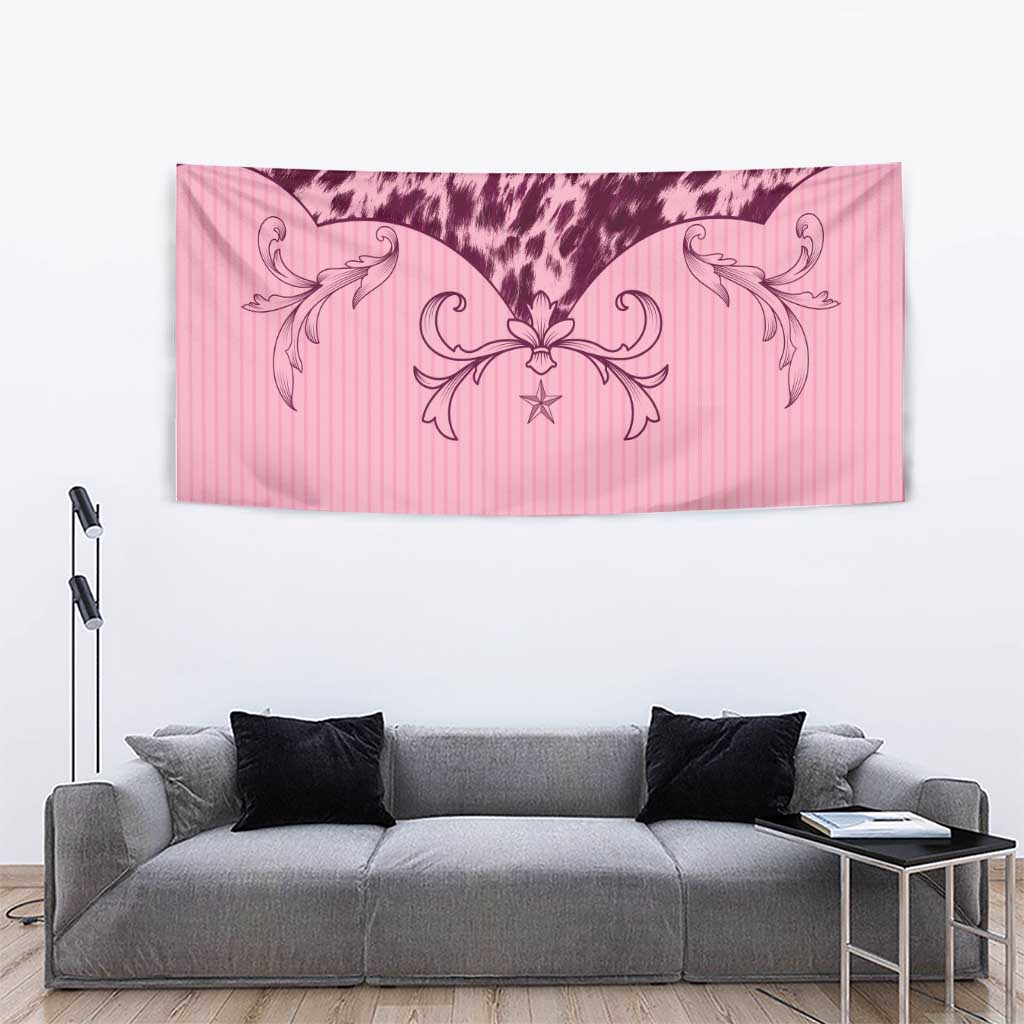 Cowboys Wild West Tapestry Pink Cow Prints - Wonder Print Shop