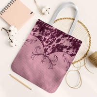 Cowboys Wild West Tote Bag Pink Cow Prints - Wonder Print Shop