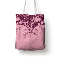 Cowboys Wild West Tote Bag Pink Cow Prints - Wonder Print Shop