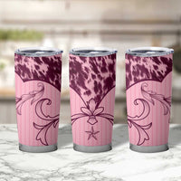 Cowboys Wild West Tumbler Cup Pink Cow Prints - Wonder Print Shop