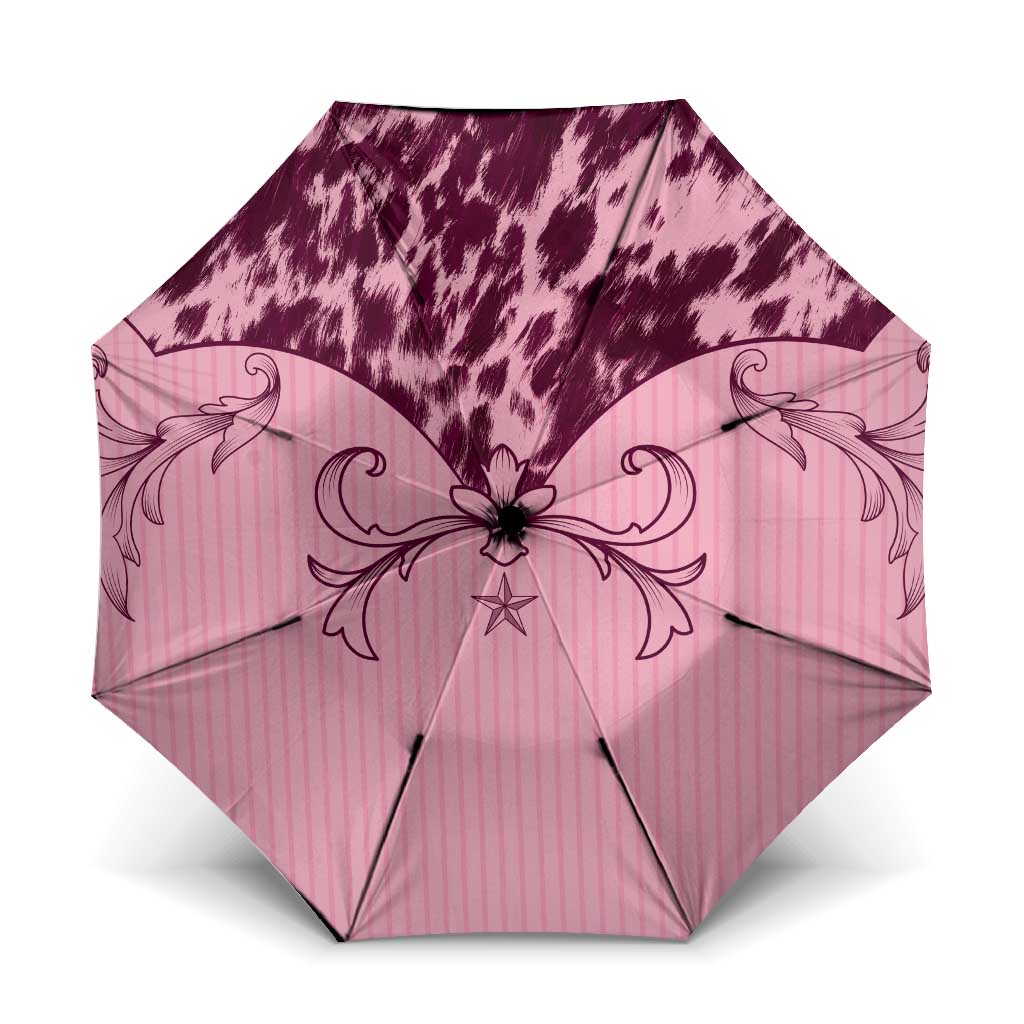 Cowboys Wild West Umbrella Pink Cow Prints - Wonder Print Shop