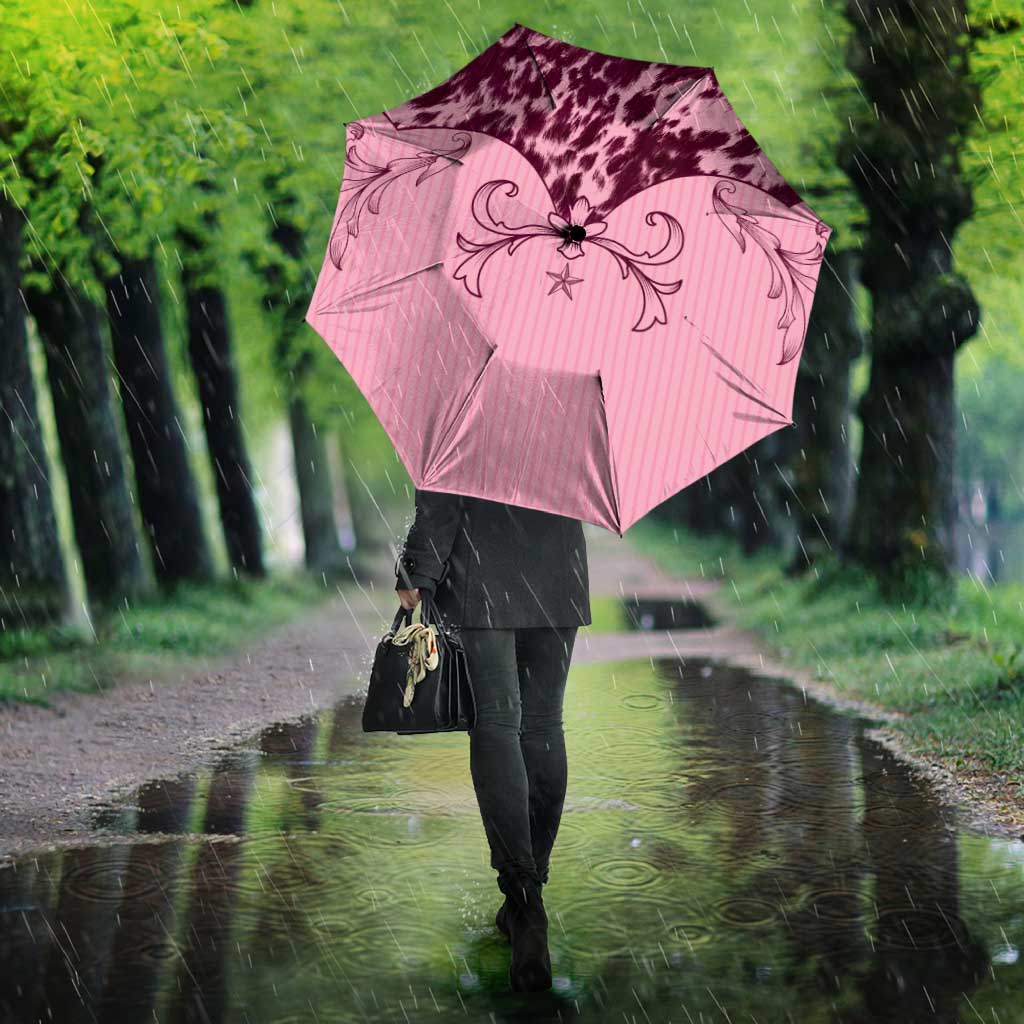 Cowboys Wild West Umbrella Pink Cow Prints - Wonder Print Shop