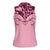 Cowboys Wild West Women Sleeveless Polo Shirt Pink Cow Prints - Wonder Print Shop
