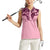 Cowboys Wild West Women Sleeveless Polo Shirt Pink Cow Prints - Wonder Print Shop