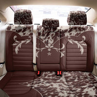 Cowboys Wild West Back Car Seat Cover Dark Brown Cow Prints - Wonder Print Shop