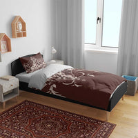 Cowboys Wild West Bedding Set Dark Brown Cow Prints - Wonder Print Shop