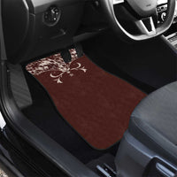 Cowboys Wild West Car Mats Dark Brown Cow Prints - Wonder Print Shop