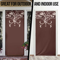Cowboys Wild West Door Cover Dark Brown Cow Prints - Wonder Print Shop